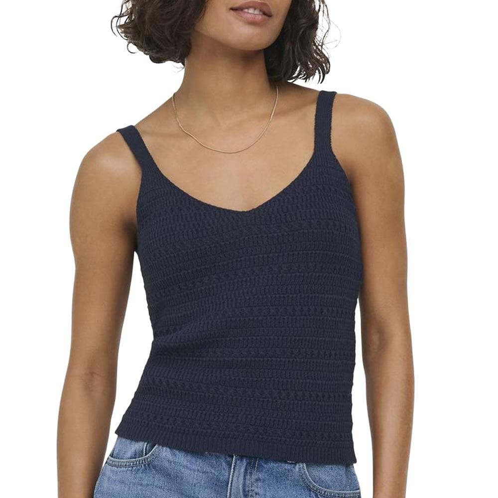 Débardeur Marine Femme Jdy Tropica 1