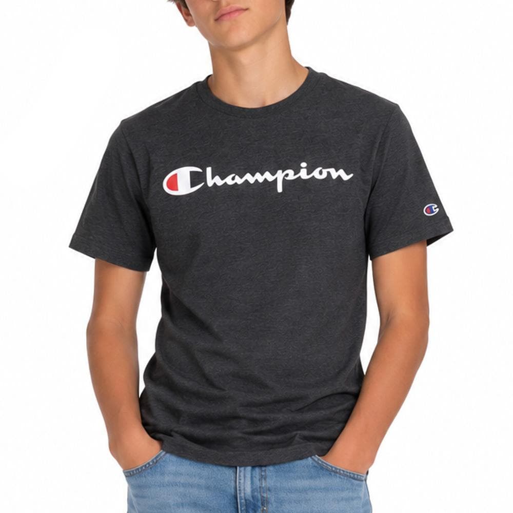 T-Shirt Gris Chiné Garçon Champion Signature 1