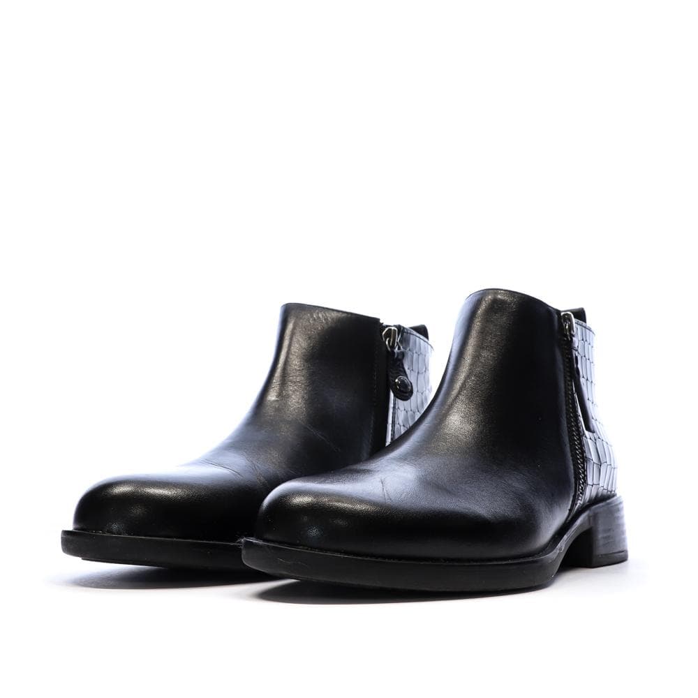 Bottines Noires Femme Geox Resia 6