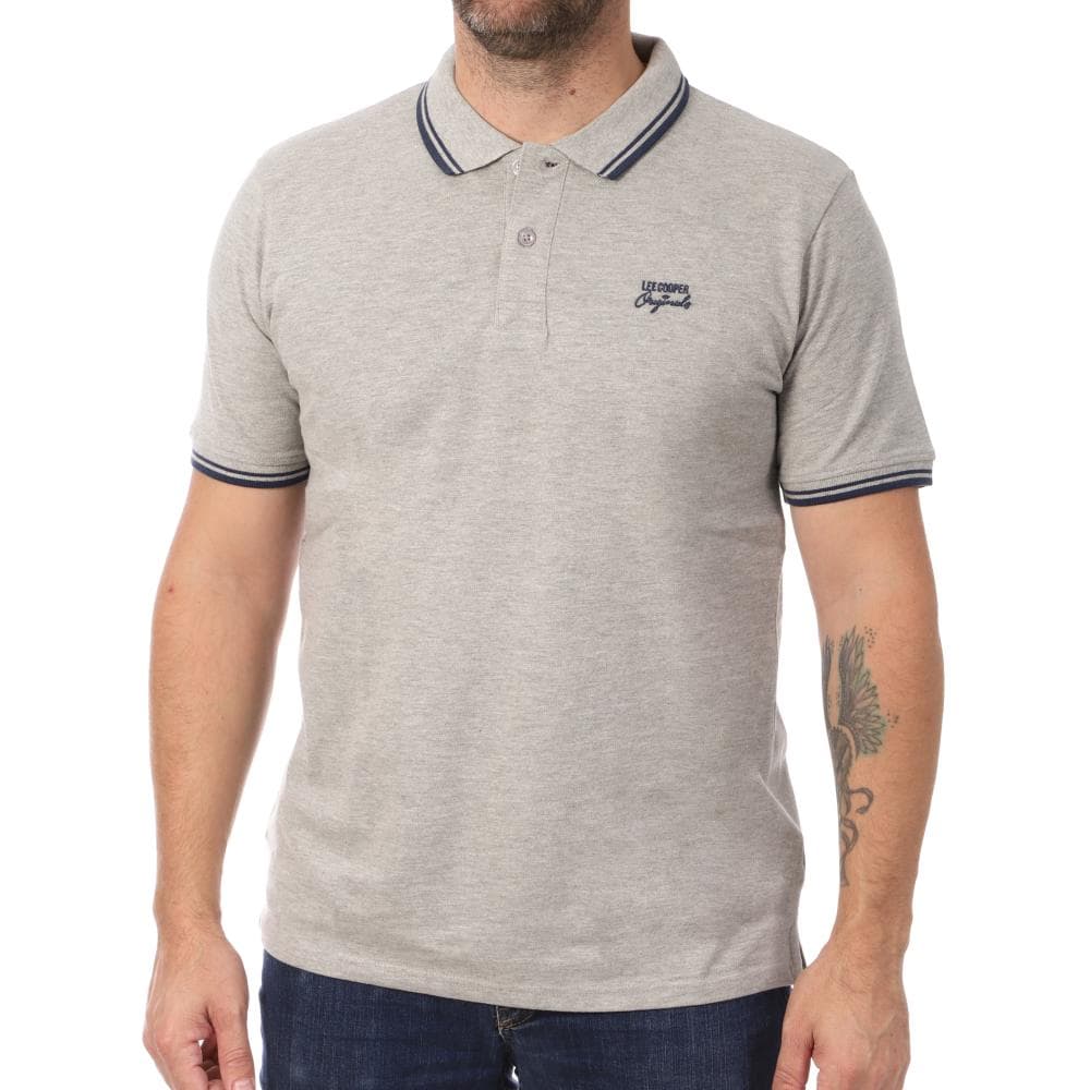 Polo Gris Homme Lee Cooper Opan 1