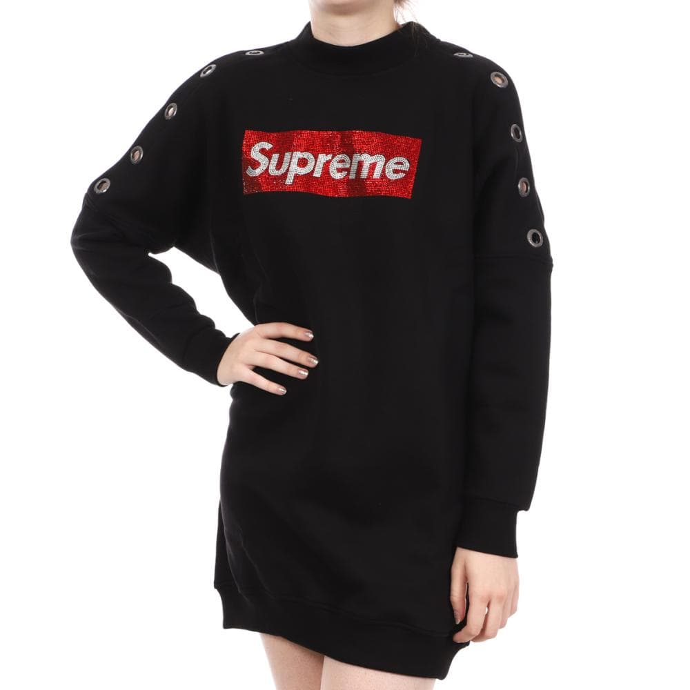 Robe Sweat Noire Femme Supreme Jessy 1