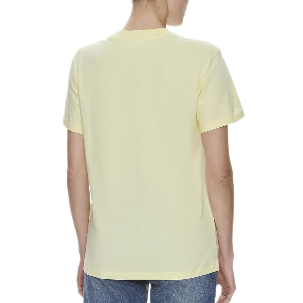 T-shirt Jaune Femme Calvin Klein Jeans Hero Logo 2