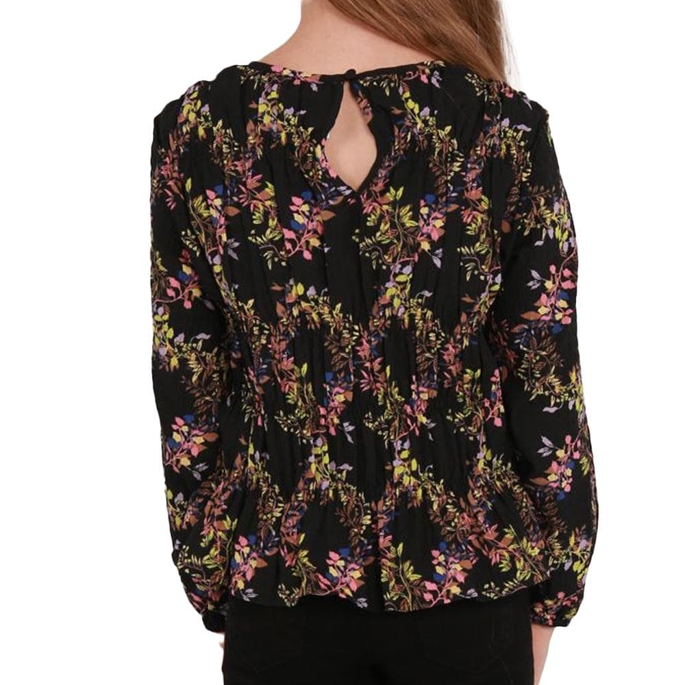 T-Shirt Manches Longues Noir à Motifs Fille Vero Moda Lova 2