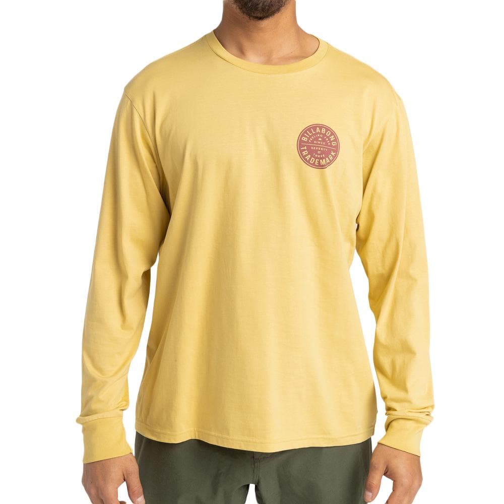 T-Shirt Manches Longues Jaune Homme Billabong Stamp 1