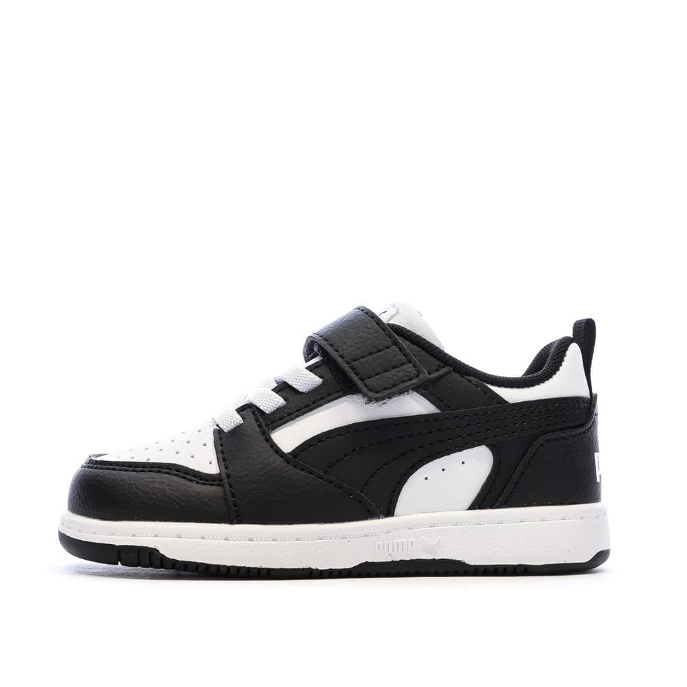 Baskets Noires/Blanches Garçon Puma Rebounds 1