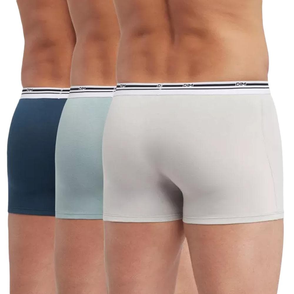 X3 Boxers Beige/Bleu Homme Dim Classic Colors - Taille 2