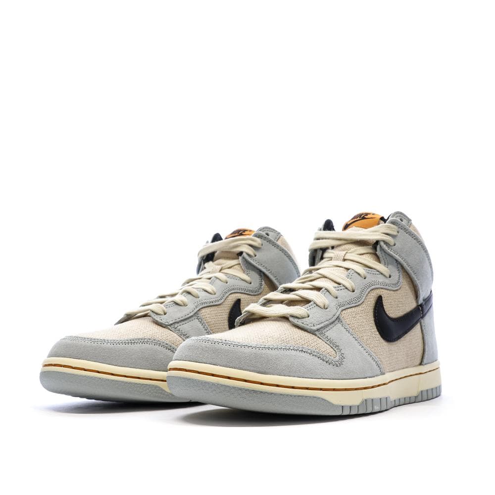 Dunk High Retro Beige/Bleu Homme Nike 6