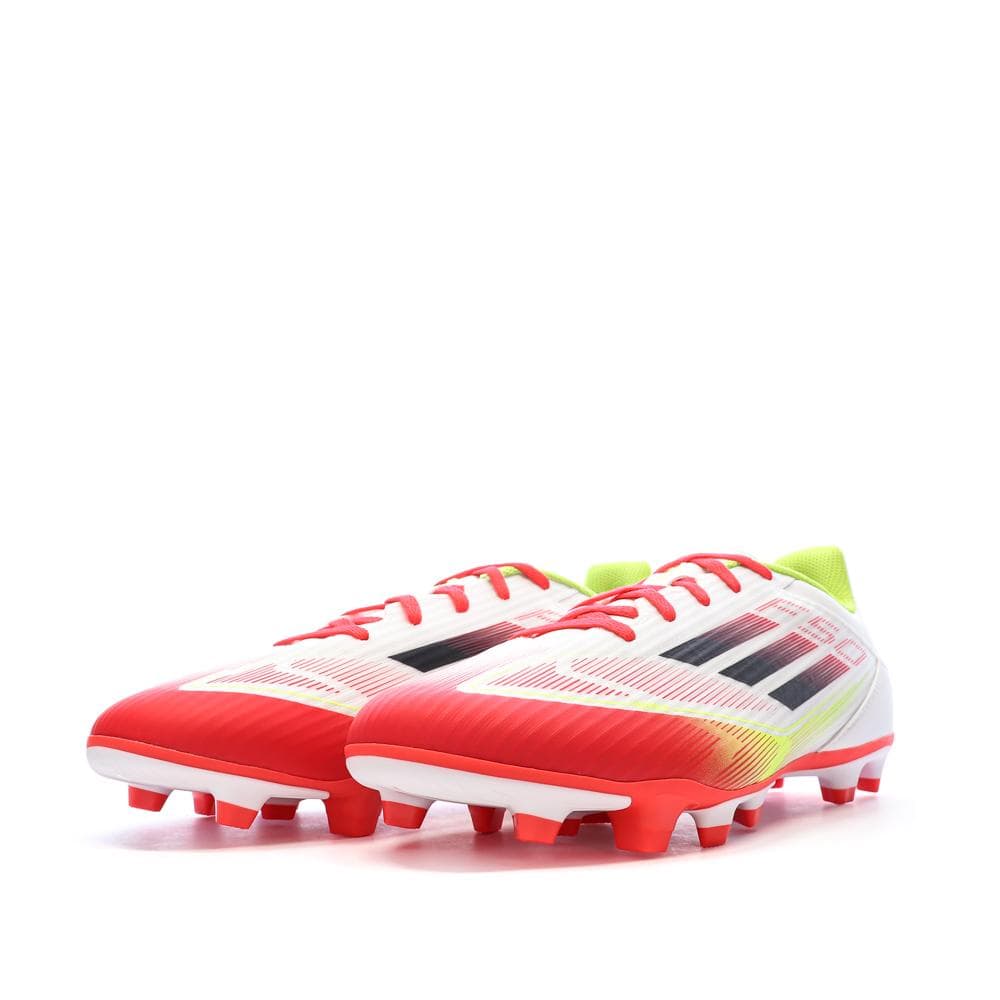 Chaussures de Foot Blanc/Rouge Homme Adidas F50 Club FG/MG 6