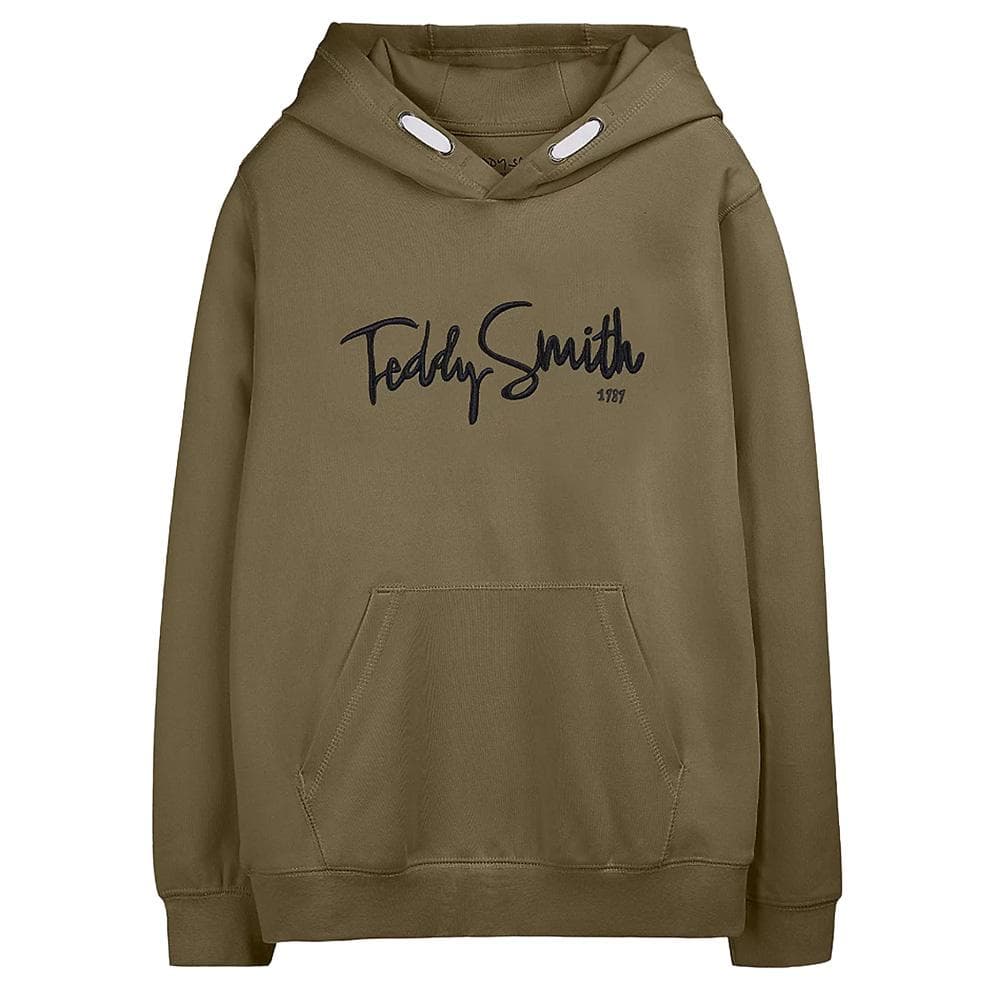 Sweat à Capuche Kaki Garçon Teddy Smith Sevry 1