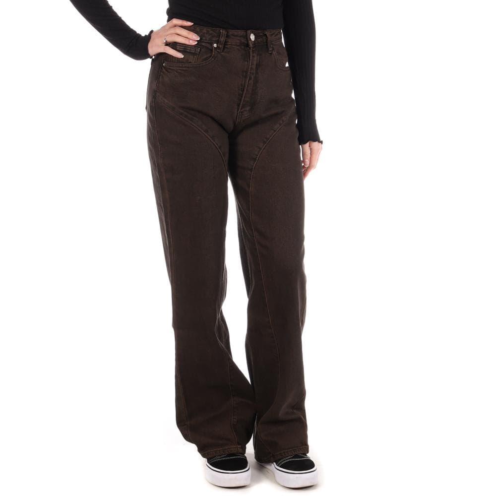 Jean Marron Femme Monday Premium T-113 1