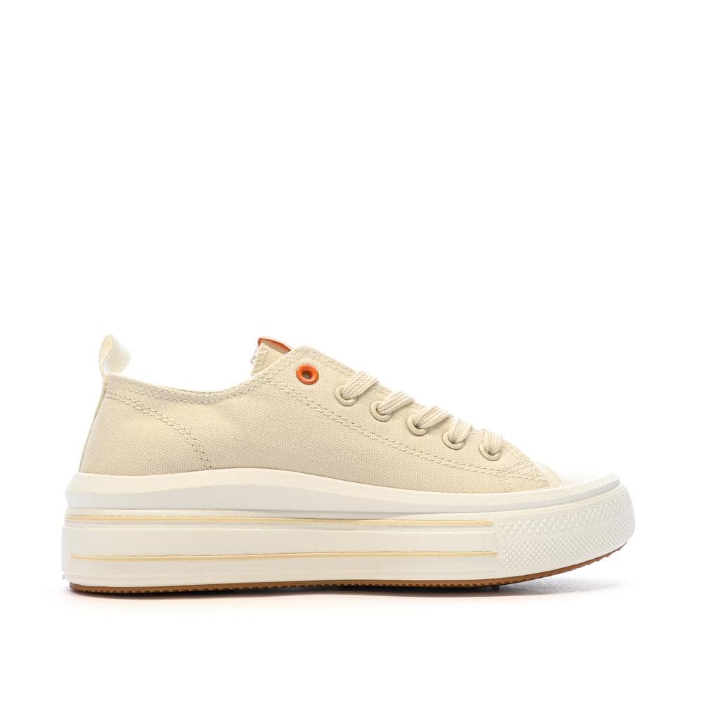 Baskets Basses Beige Femme Refresh Lona 2