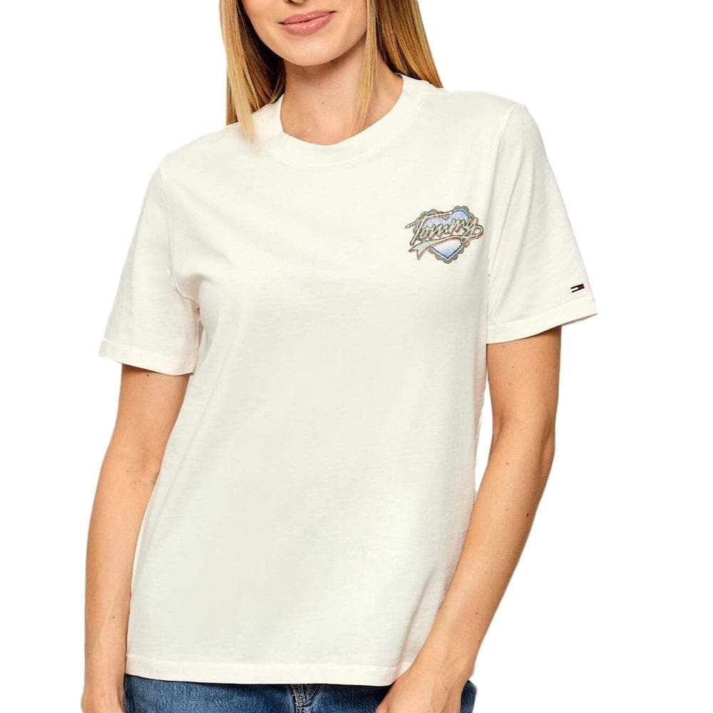 T-Shirt Beige Femme Tommy Hilfiger DW0DW21524 1