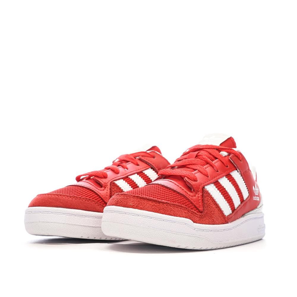 Baskets Rouges/Blanches Garçon Adidas Forum 6