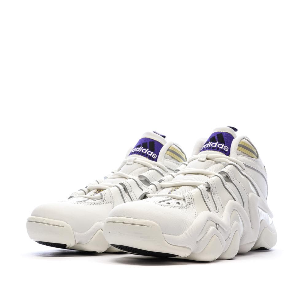 Chaussures de basketball Blanches/Violettes Homme Adidas Crazy 8 6