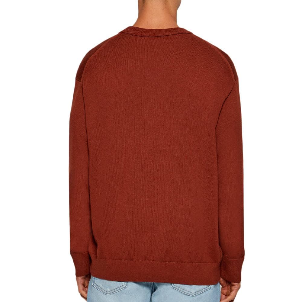 Sweat Rouge Homme Calvin Klein Jeans Eu Ls Cotton Relaxed 2