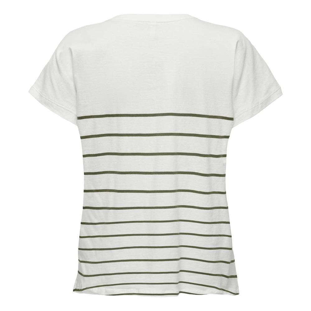 T-Shirt Blanc/Vert Femme Only Emily 2