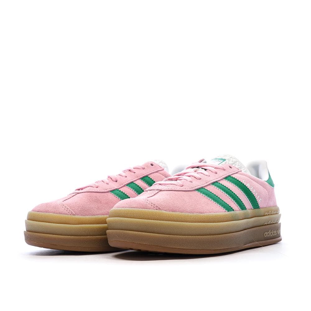 Baskets Roses/Vertes Femme Adidas Gazelle 6