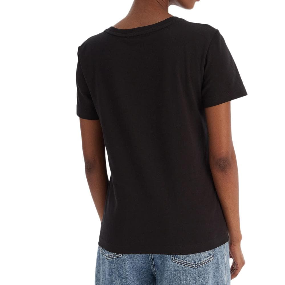 T-Shirt Noir Femme Calvin Klein Jeans Archive LV047B205G 2