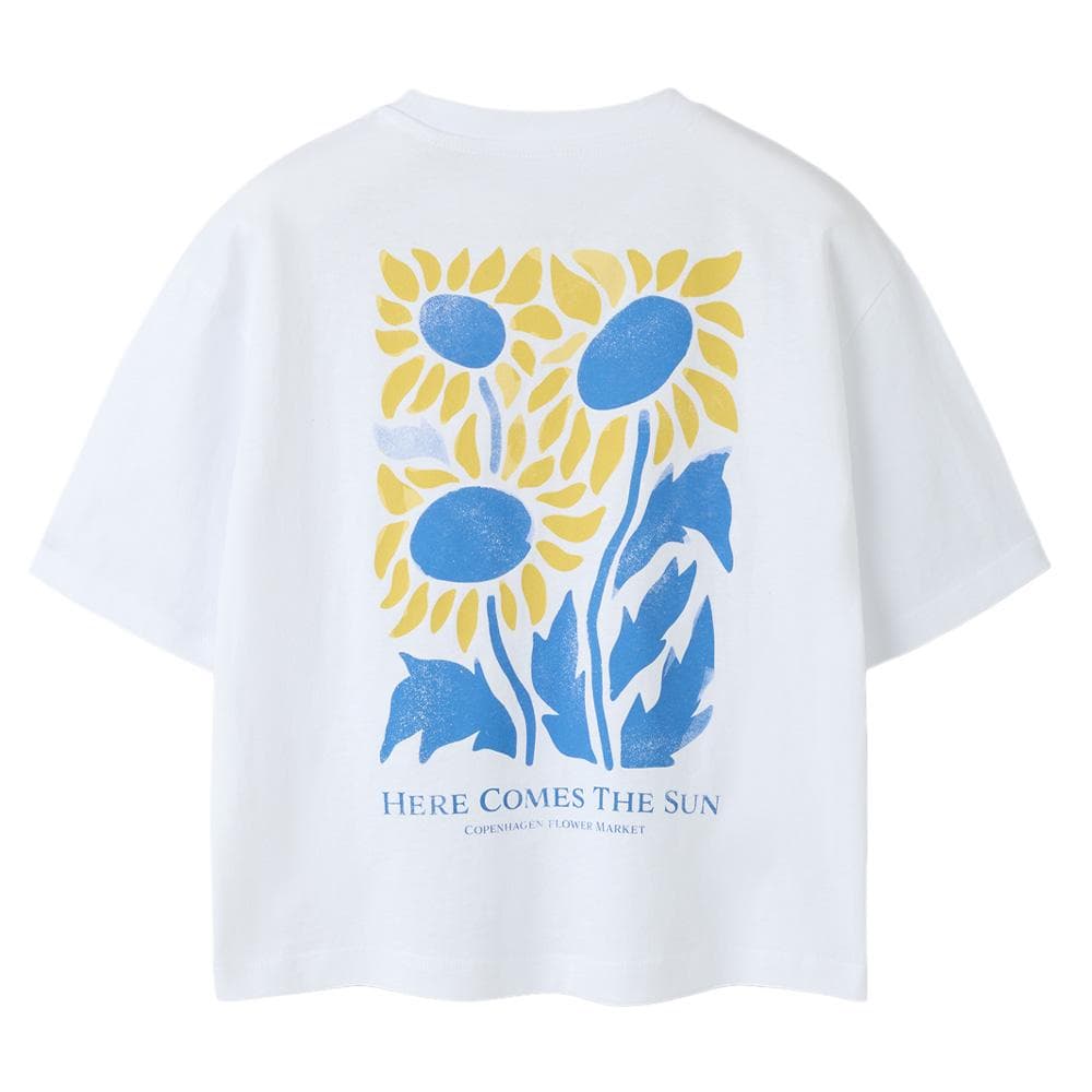 T-Shirt Blanc/Jaune Fille Name it Rlx 2