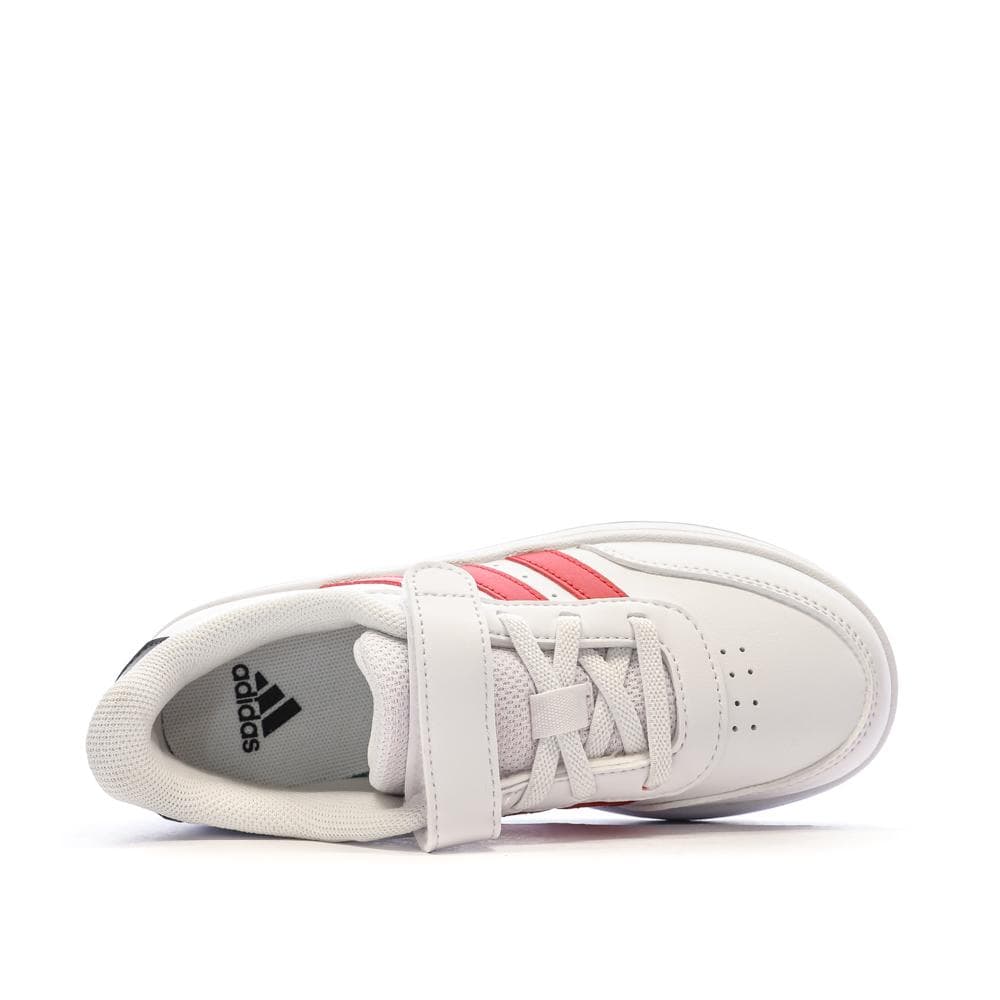 Baskets Blanc/Rouge Garçon Adidas Breaknet 2.0 4