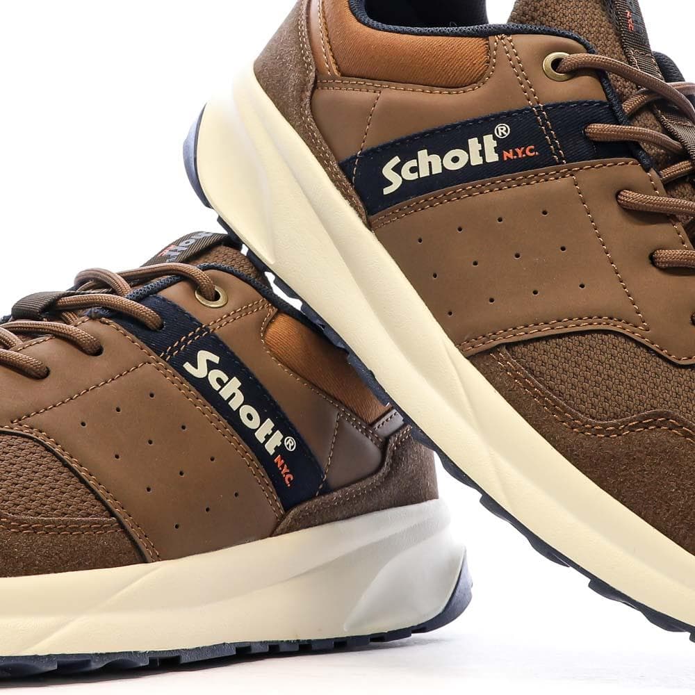 Baskets Marron Homme Schott Fugio Cognac 7