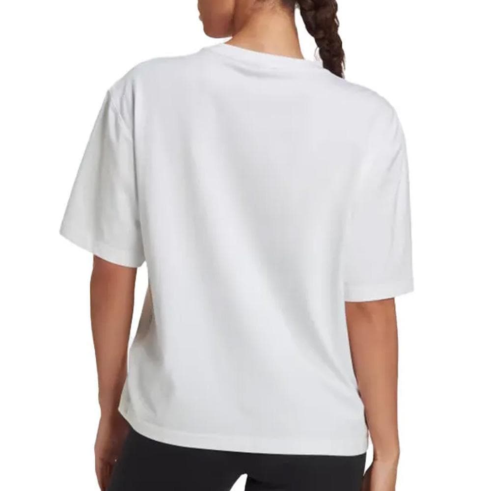 T-Shirt Blanc Femme Adidas Bos 2