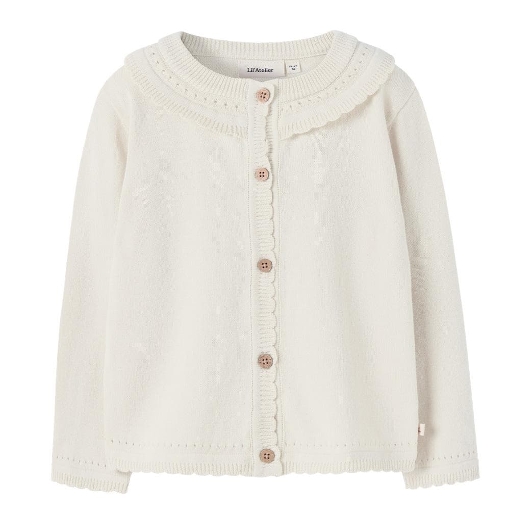 Gilet Ecru Fille Lil Atelier Fhao 1
