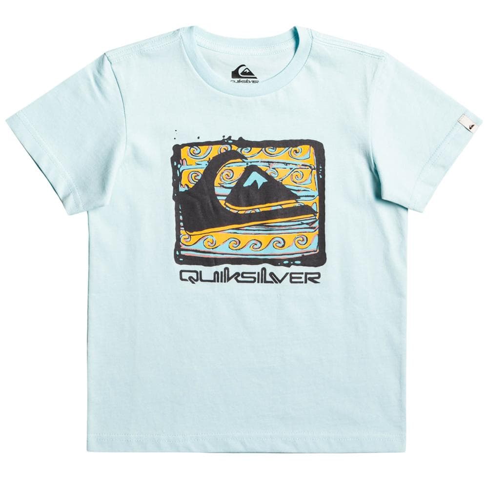 T-shirt Turquoise Garçon Quiksilver Boxedlogo K Tees 1
