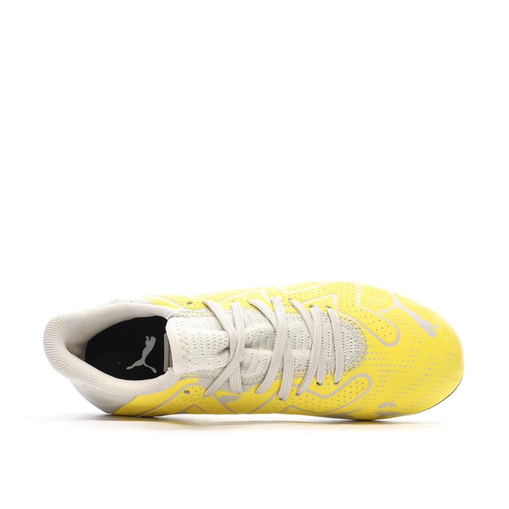 Chaussures de Foot Jaune/Gris Garçon Puma Future Play FG/AG 4