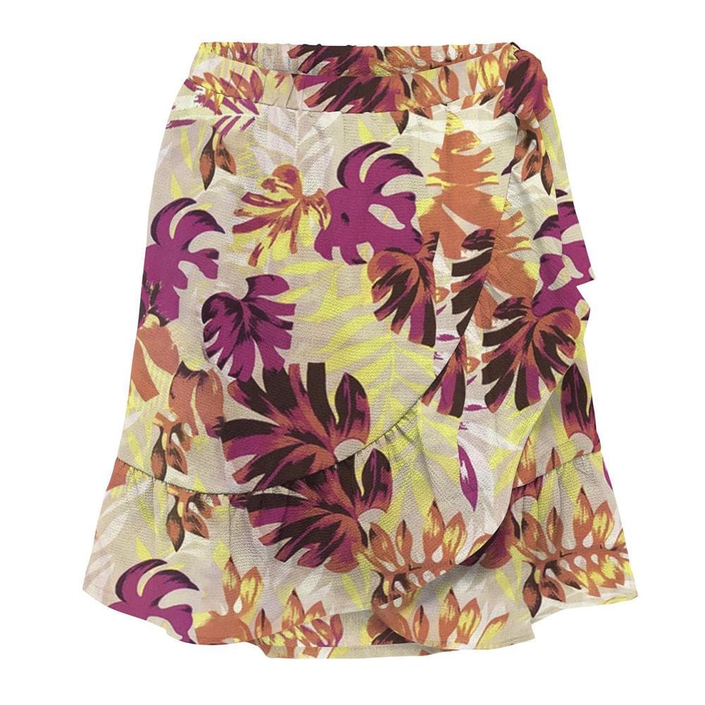 Jupe Jaune/Rose Femme Only Onlnova Life Merle 1