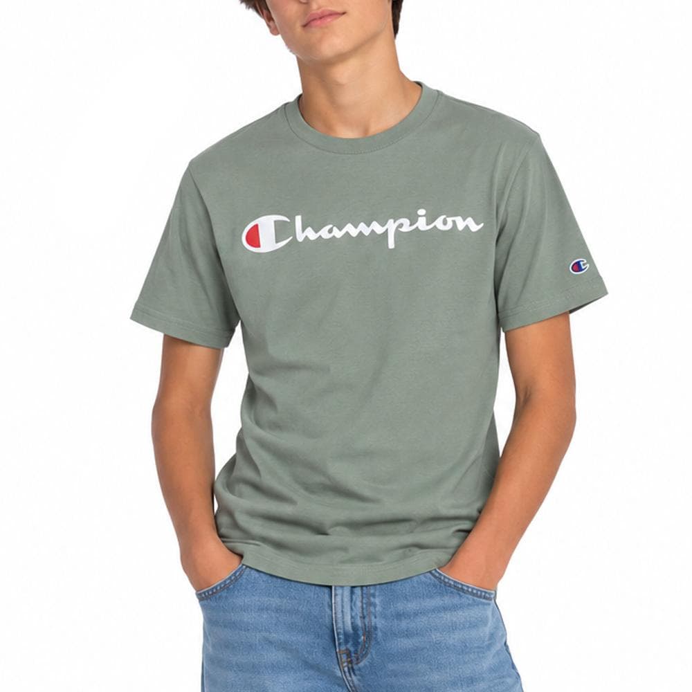 T-Shirt Vert Garçon Champion Signature 1