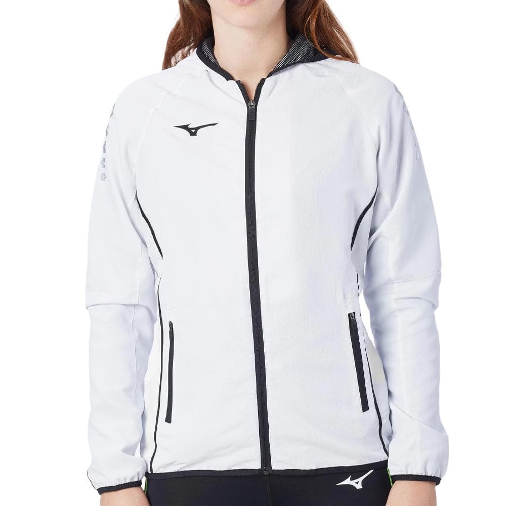 Veste Coupe Vent Blanc Femme Mizuno Team Nagasaki Micro 1