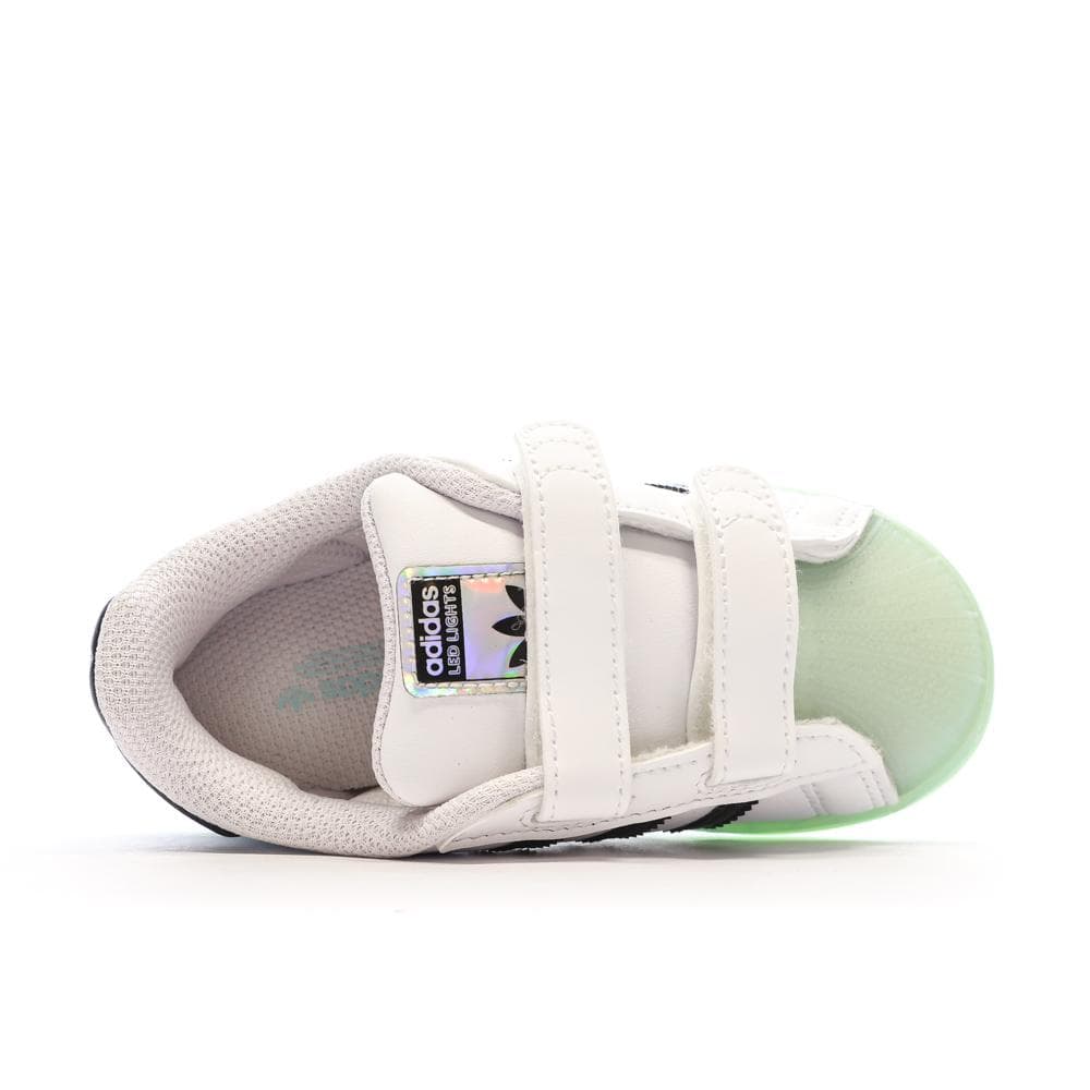 Baskets Blanches Bébé/Enfant Adidas Superstar Led Light 4