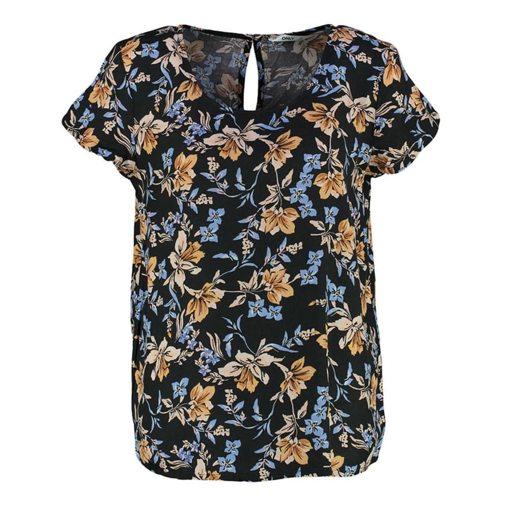 Blouse Noir à fleurs Femme Only Alma 1