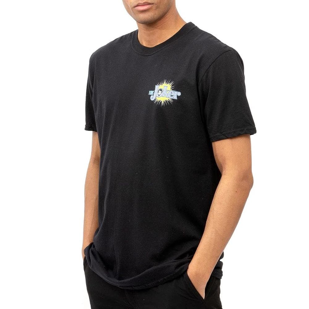 T-Shirt Noir Homme Dc Comics Joker Cane 1