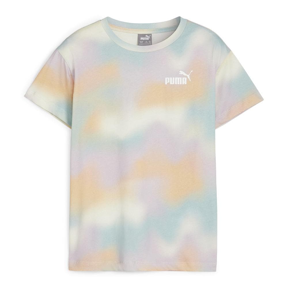T-Shirt Orange/Vert/Mauve Fille Puma Summer 1