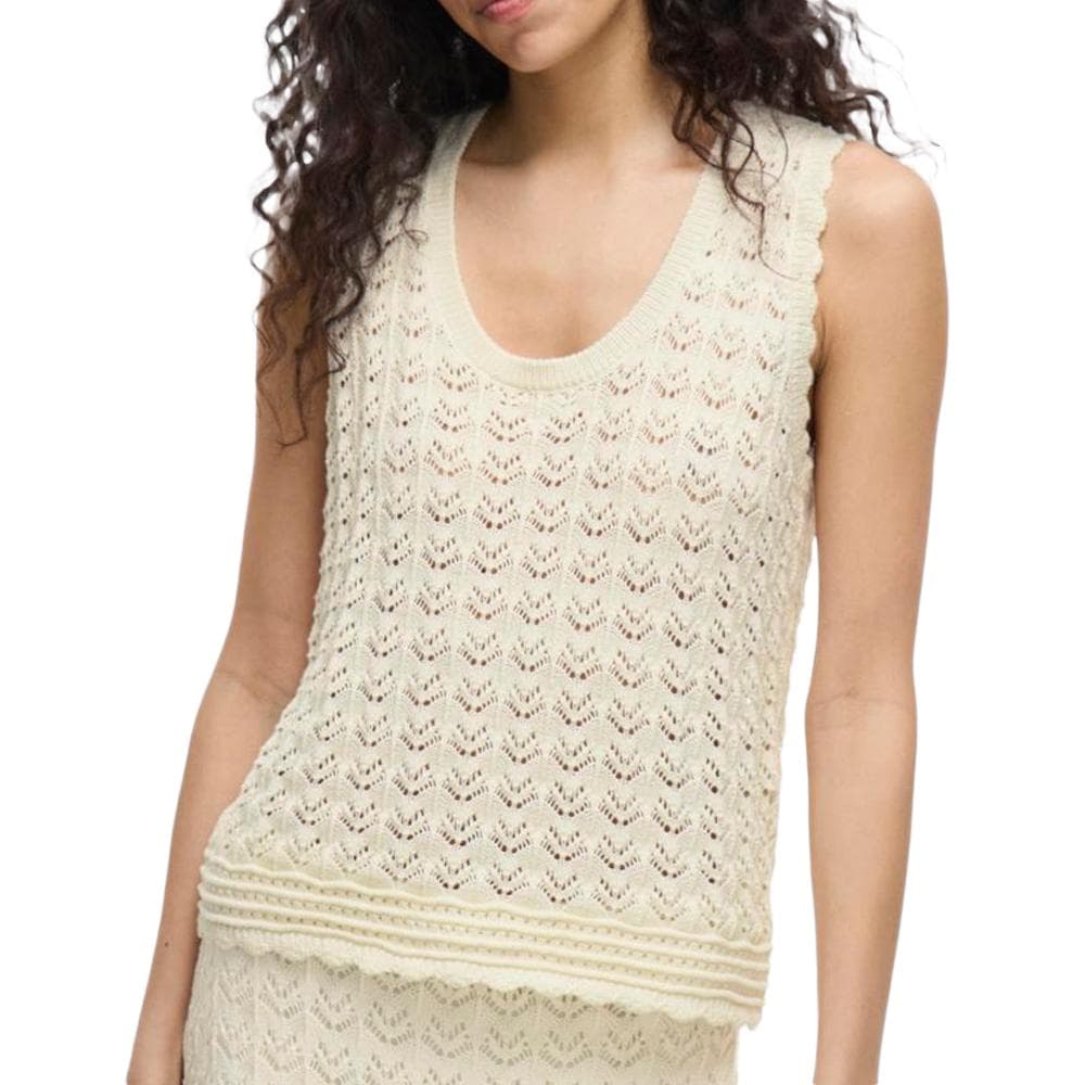 Débardeur Beige Femme Vila Vidolise 1