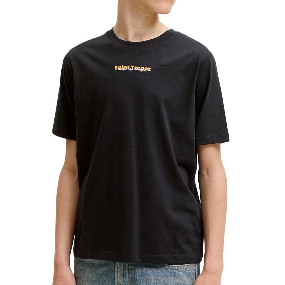 T-Shirt Noir Garçon Jack & Jones Jjcity 1