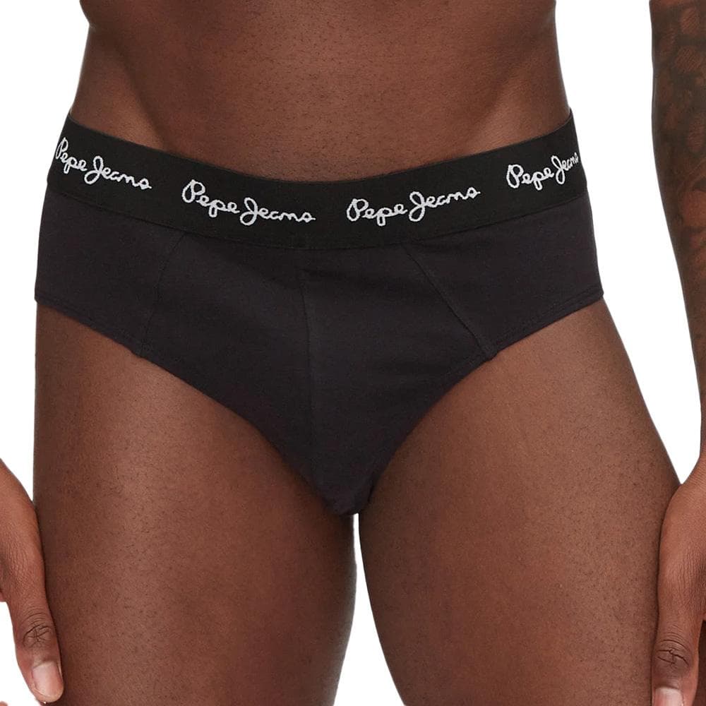 x3 Slips Noir Homme Pepe Jeans PMU 2