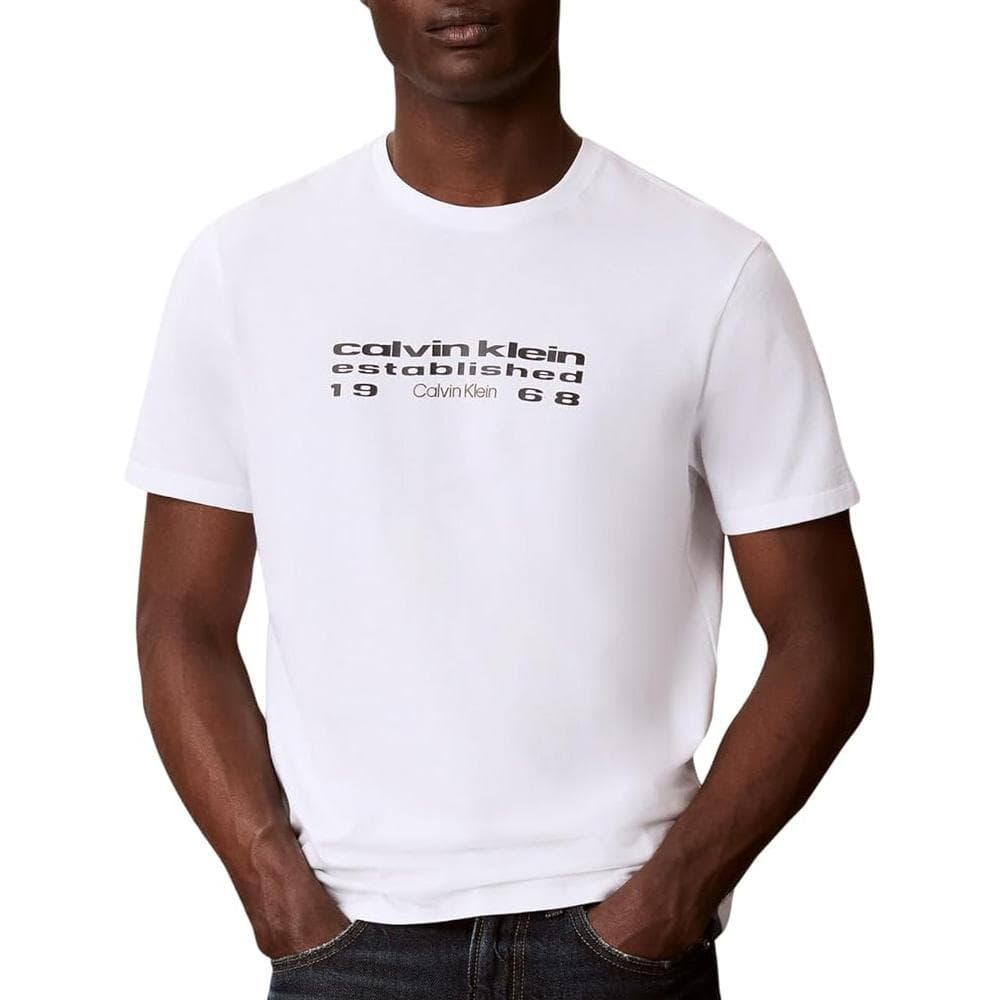 T-Shirt Blanc Homme Calvin Klein Jeans LV04RG800G 1