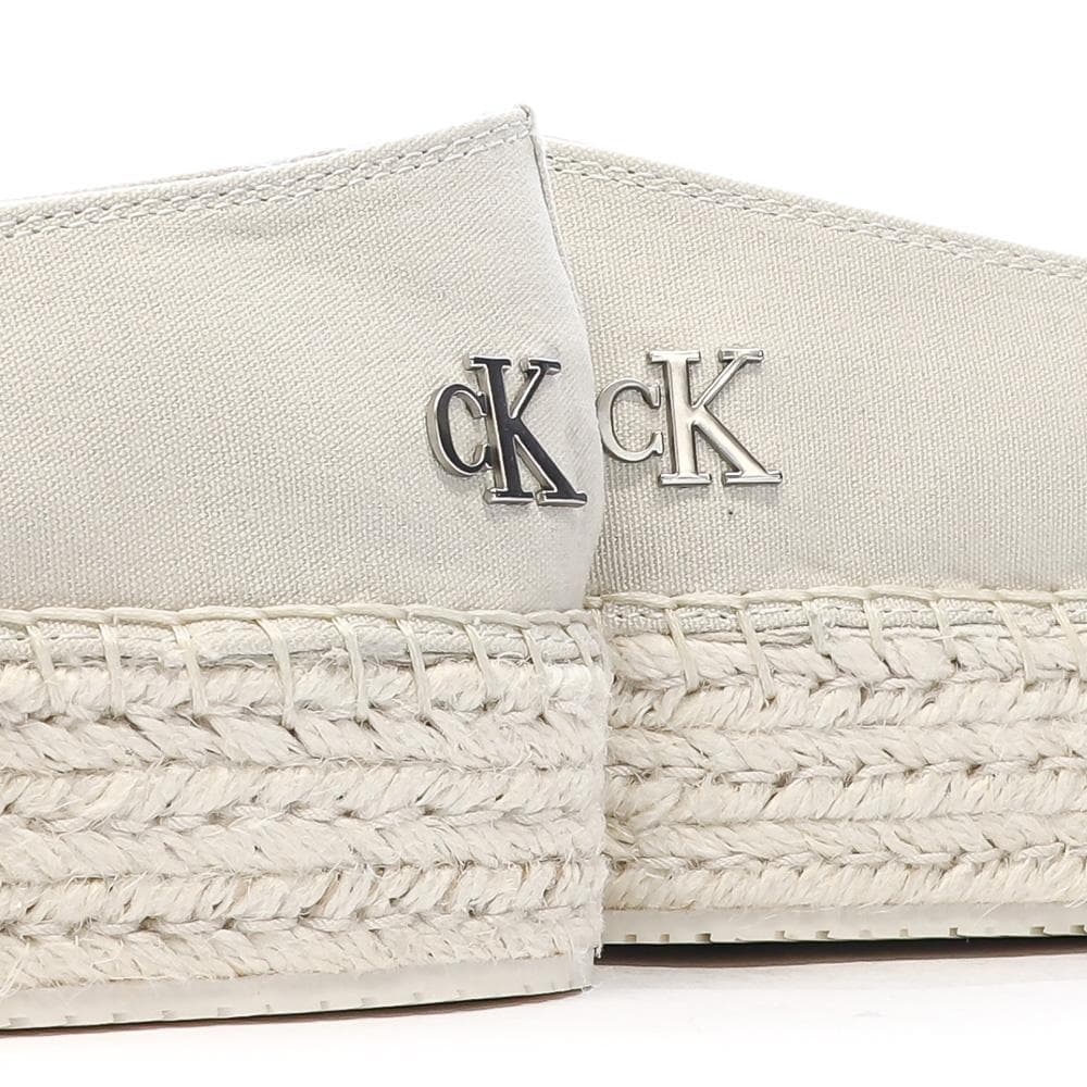 Espadrilles Ecru Femme Calvin Klein Jeans Flatform 7