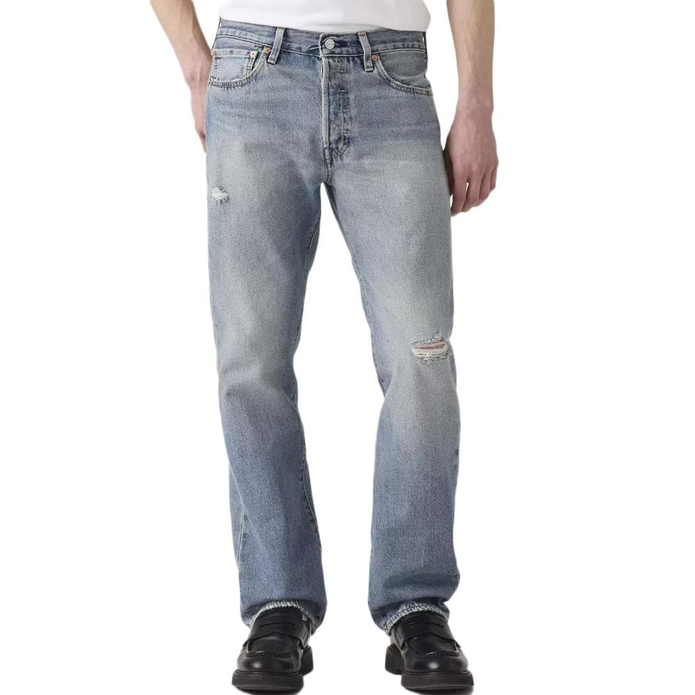 Jean Bleu Clair Homme Levi's 501 Levis Original Fit Med 1