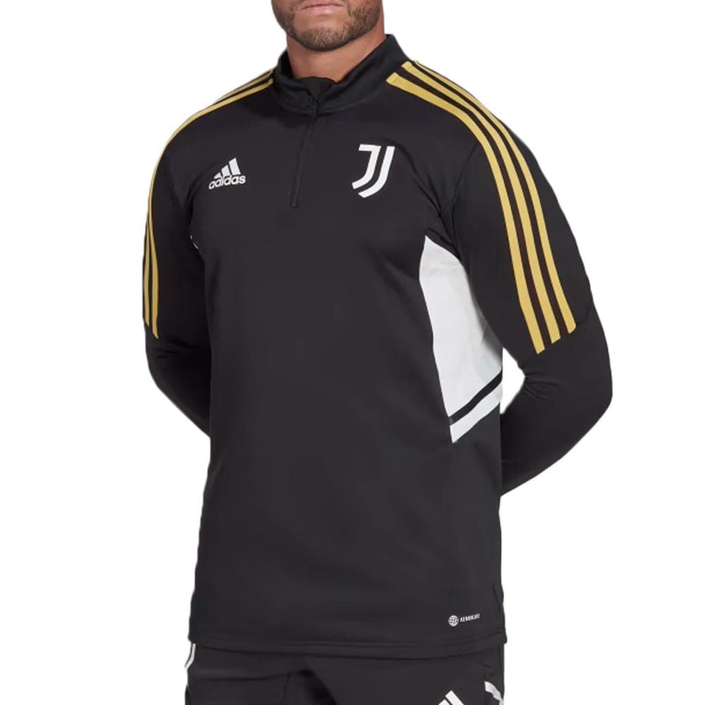 Juventus Sweat 1/4 zip Noir Homme Adidas 2022 1