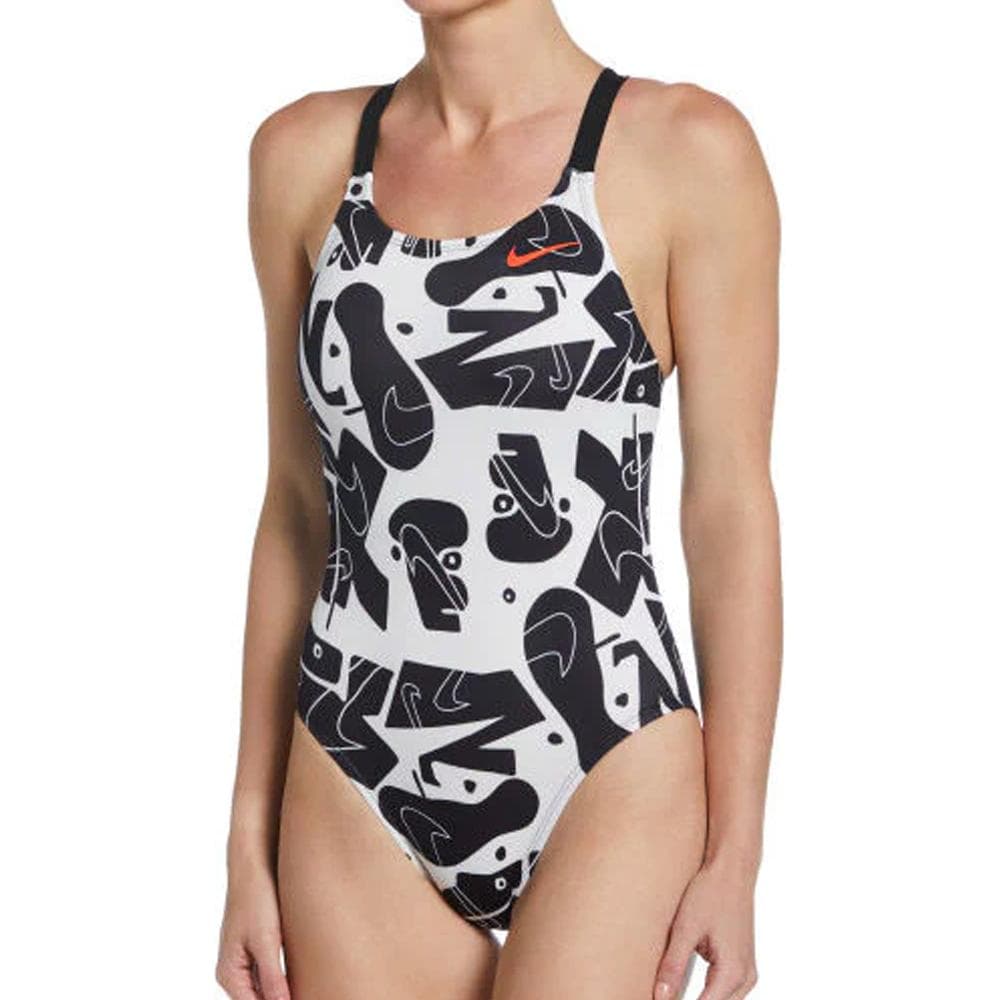 Maillot de bain Noire Femme Nike Fast Back 1