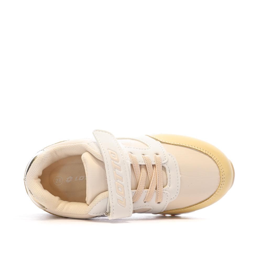 Baskets Beige/Jaune Fille Lotto Verone 4