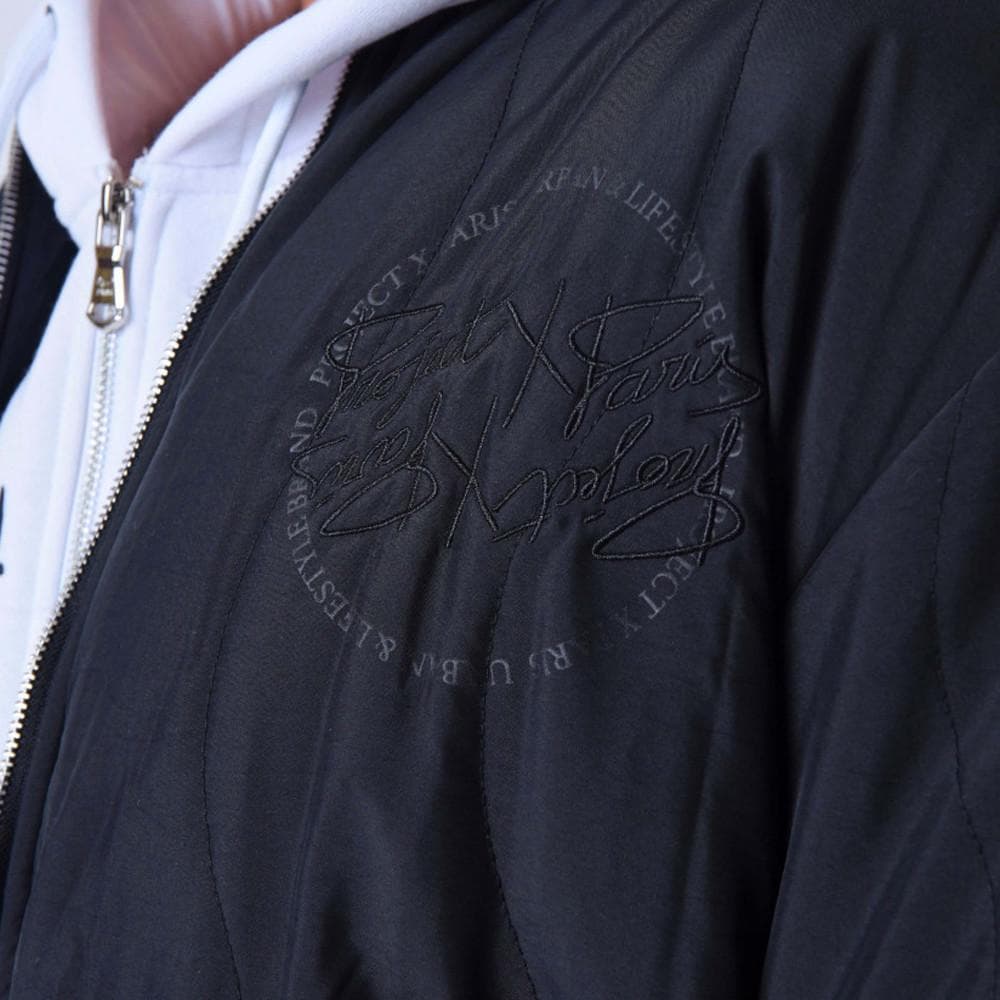 Veste Bomber Noir Homme Project X Paris Vague 3