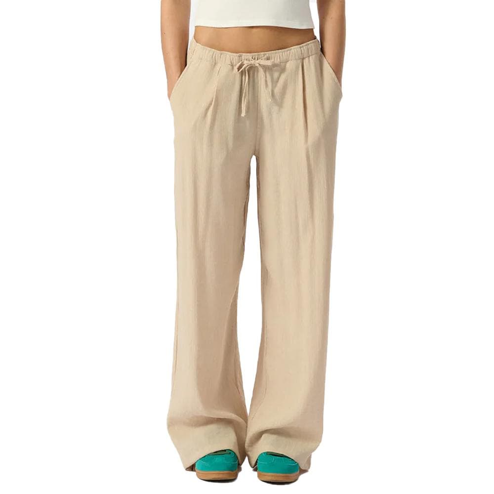 Pantalon Fluide Beige Femme Teddy Smith Tyna 1