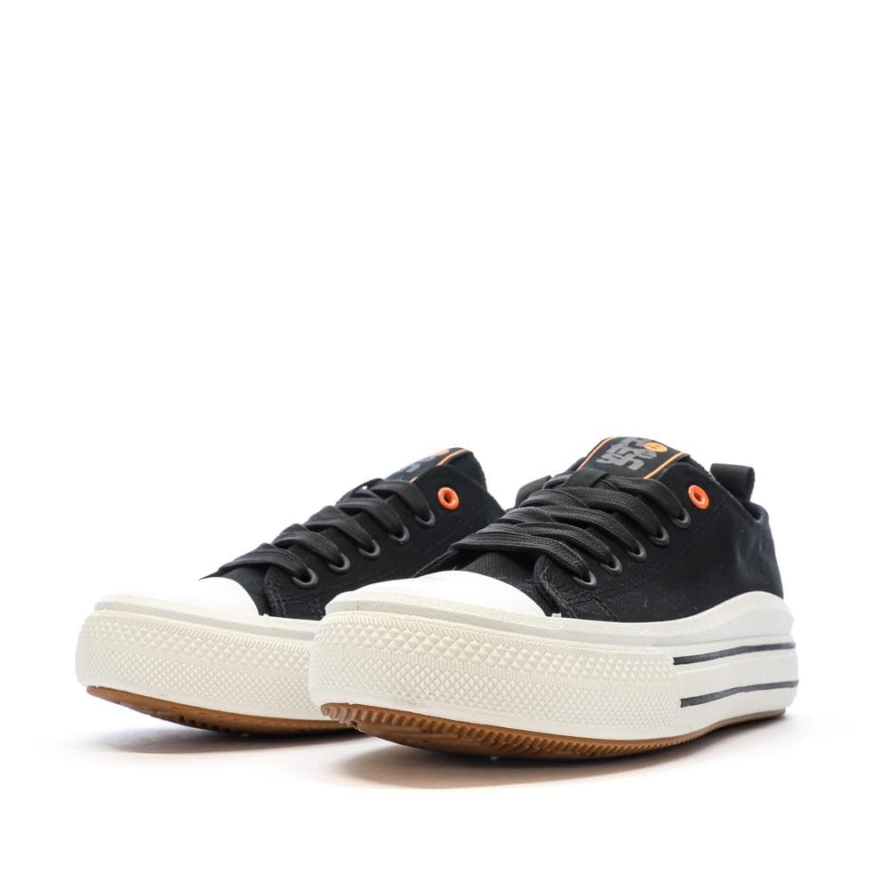 Baskets Basses Noires Femme Refresh Lona 6