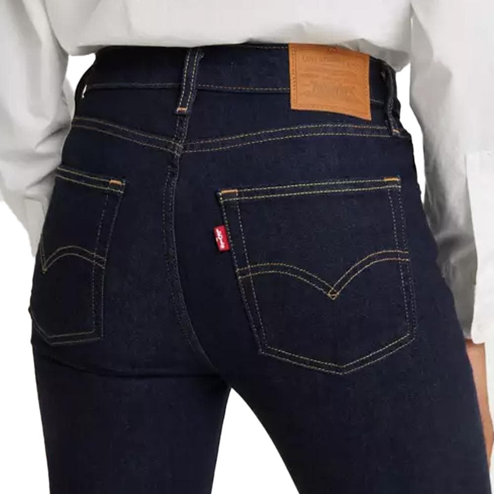Jean 725 Bleu Foncé Bootcut Femme Levi's High Rise 18759 2