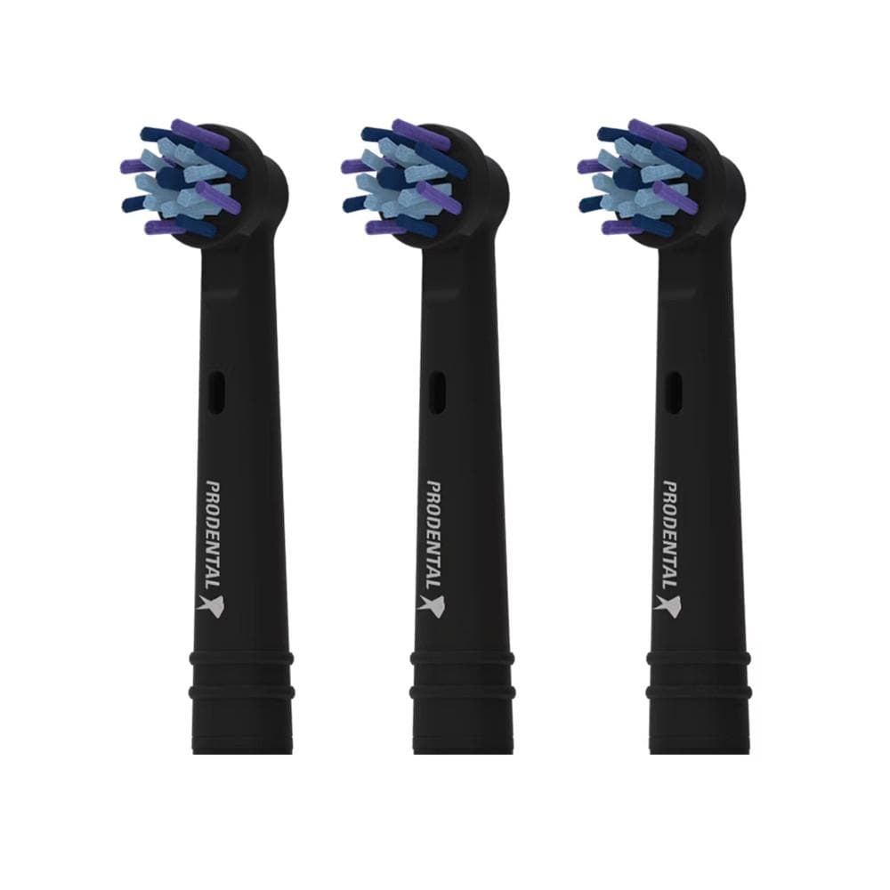 x3 Brossettes Rotative de Rechange Noir Prodental Multi Action 1
